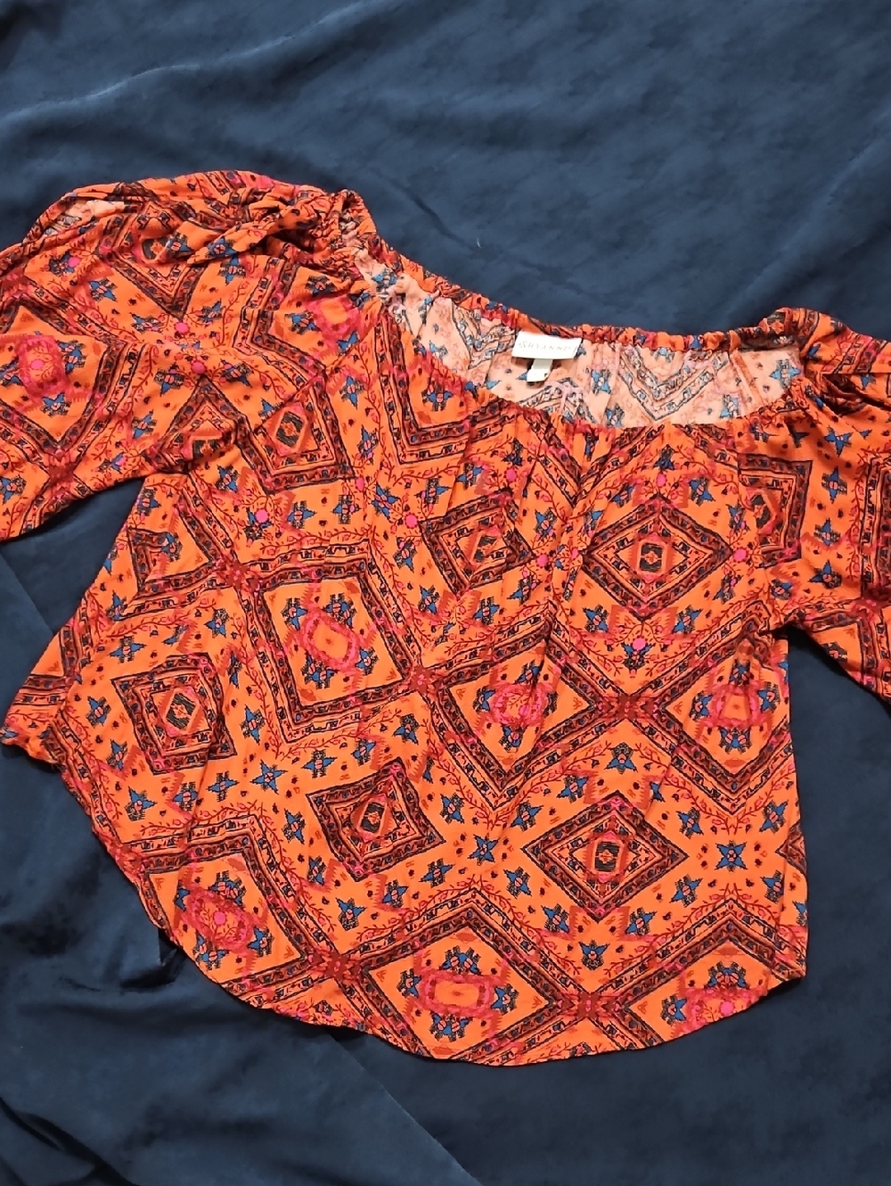 Shyanne Off Shoulder Flutter Sleeve Western Top - Picture 3 of 9